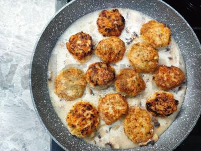 Vištienos kukuliai su grybais Žingsnis 5