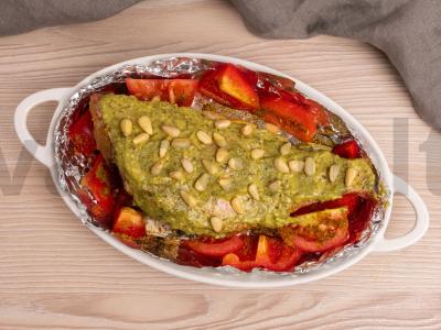 Ešerys, keptas su daržovėmis ir pesto padažu Žingsnis 4