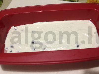 Varškės apkepas su mėlynėmis Žingsnis 5