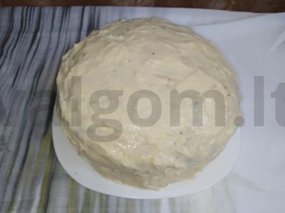 Gruodžio sniego gniūžtės tortas Žingsnis 10