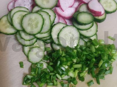 Kaimiškos salotos su linų sėklomis Žingsnis 2