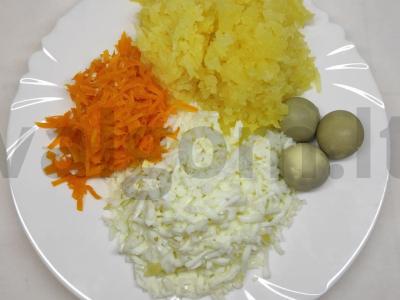 "Mimosa" salotos Žingsnis 1