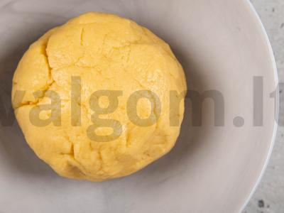 Mandarinų receptas su sausainių tešla Žingsnis 5