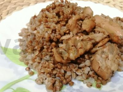 Grikiai su vištiena ir sojų padažu "Viskas paprasta" Žingsnis 4