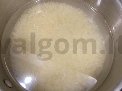 Vištiena ir ryžiai Žingsnis 1