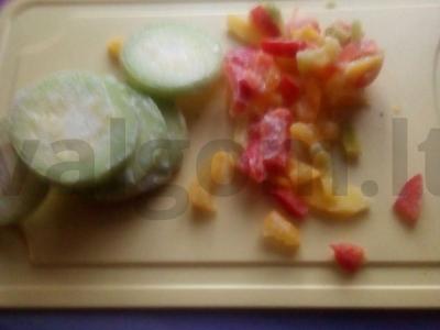 Cukinija su malta cukinija "Harmoshka" Žingsnis 1