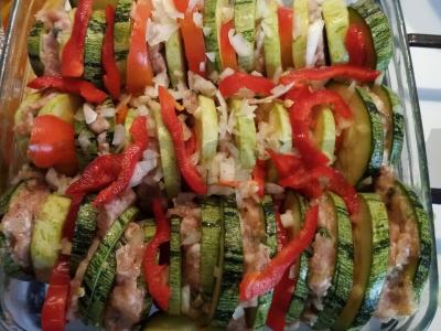 Cukinija su malta cukinija "Harmoshka" Žingsnis 2