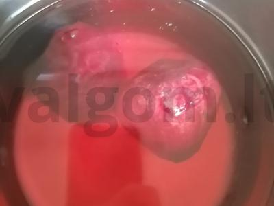 Barščiai ant jautienos sultinio su bulvėmis Žingsnis 2