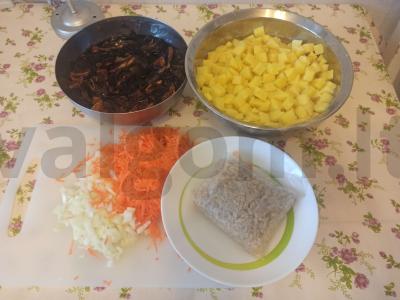 Grybų sriuba su avinžirniais Žingsnis 1