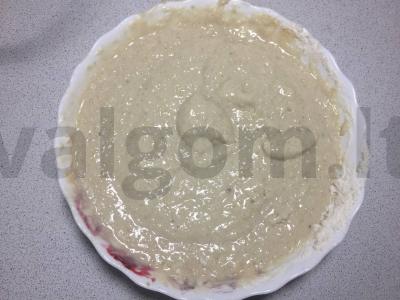 Vaisių paplotėliai iš kriaušių ir bananų Žingsnis 2