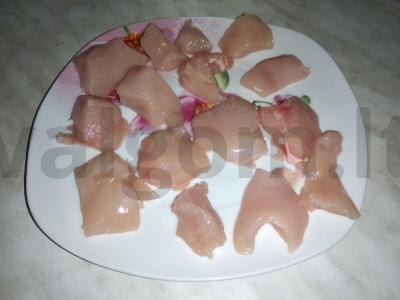 Šeimos vištienos troškinio receptas Žingsnis 1