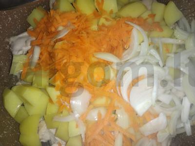 Šeimos vištienos troškinio receptas Žingsnis 5