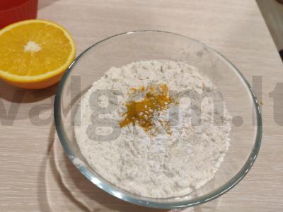 Šokoladiniai ir apelsinų sausainiai Žingsnis 4