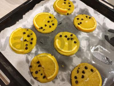 Šokoladiniai ir apelsinų sausainiai Žingsnis 7