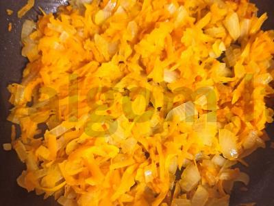 Menkė su rudaisiais ryžiais ir moliūgais Žingsnis 3