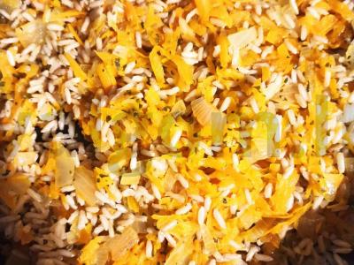 Menkė su rudaisiais ryžiais ir moliūgais Žingsnis 5