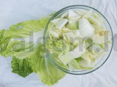 Traškūs korėjietiški kopūstai su aitriosiomis paprikomis Žingsnis 1