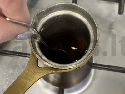 Kava su turbininiu varikliu Žingsnis 2