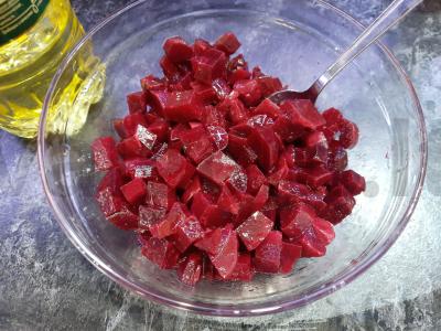 Vinaigrette su marinuotais agurkais ir garstyčiomis Žingsnis 2