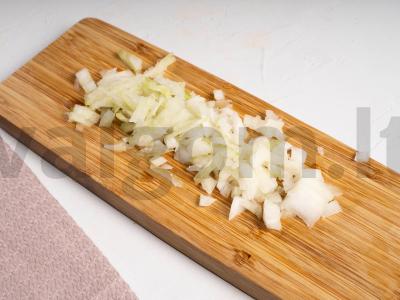 Austrijos menkės salotos Žingsnis 3