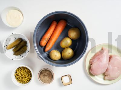 Salotos su vištiena multicooker Žingsnis 1