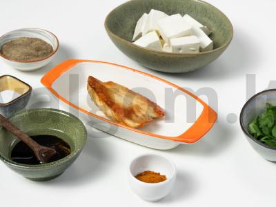 Salotos su vištiena ir baklažanais Žingsnis 2