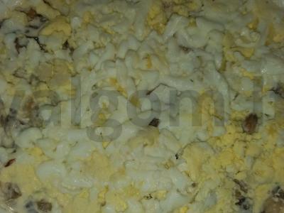 Salotos "Įkvėpimas" su rūkyta vištiena ir grybais Žingsnis 3