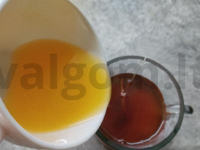 Ryškiai oranžinis grogas Žingsnis 2