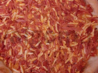 Naminė pica iš paprastų ingredientų Žingsnis 7