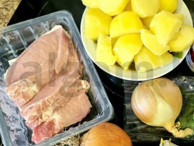 Kiaulienos guliašas su kalendra ir daržovėmis Žingsnis 1