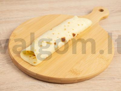 Kiaušiniais ir sūriu įdaryti blyneliai Žingsnis 4