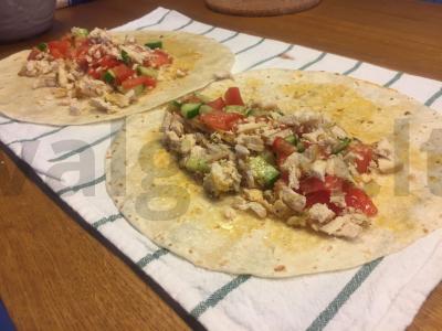 Šavarma su tortilija Žingsnis 6