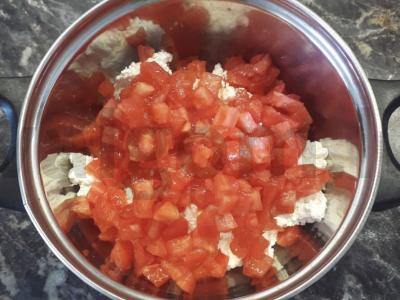 Pomidorų varškė Žingsnis 2