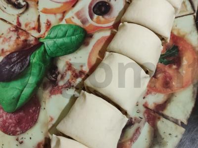 Gurmaniško skonio "Cinnabon" bandelės. Žingsnis 3