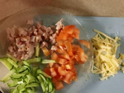 Kvietinės tortilijos šavarma Žingsnis 1