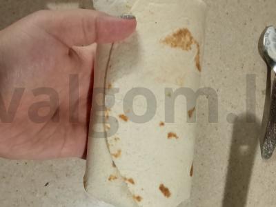 Kvietinės tortilijos šavarma Žingsnis 4