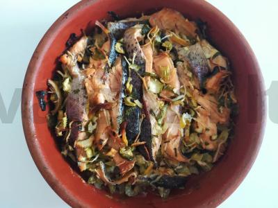 Aromatingas žuvies troškinys su daržovėmis Žingsnis 3