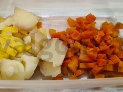 Vinaigretė su silke Žingsnis 1