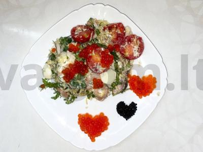 Romantika jūros salotos pagrindine nuotrauka