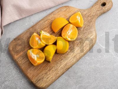Mandarinai su druska ir čiobreliais Žingsnis 1