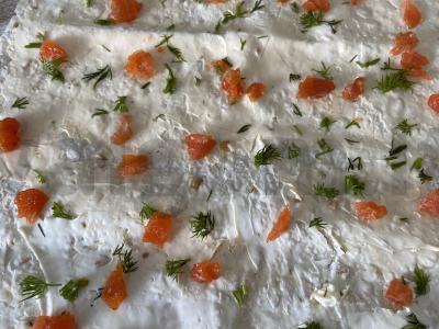 Suktinukai su raudona žuvimi ir lydytu sūriu Žingsnis 5