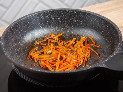 Soba su morkomis ir rūkyta paprika Žingsnis 3