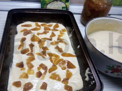 Manniko pyragas desertui. Žingsnis 4