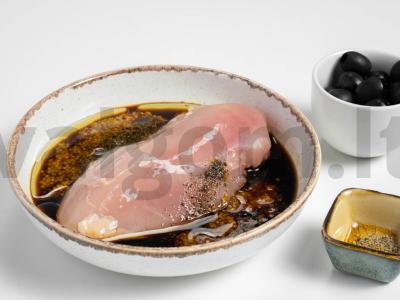 Salotos su vištiena ir šparaginėmis pupelėmis Žingsnis 2