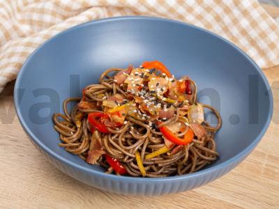 Soba su šonine ir paprikomis Žingsnis 6