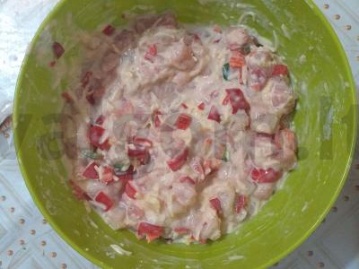 Kapoti kotletai "Šviesoforas" Žingsnis 3