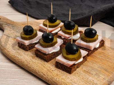 Ruginės duonos ir karbonado užkandžiai Žingsnis 4