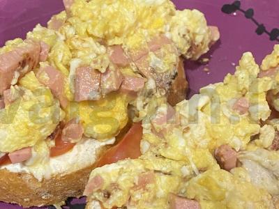 Sumuštiniai su kiaušiniais pusryčiams. Žingsnis 4