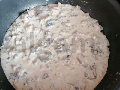 Itališki makaronai su vištiena ir grybais grietinės padaže Žingsnis 7