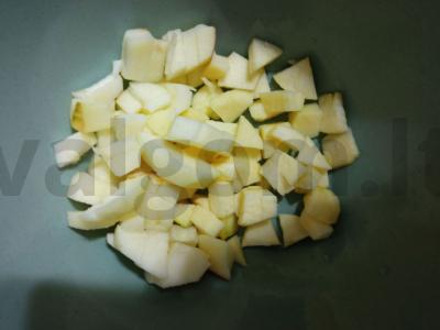 Vaisių salotos "Vaivorykštė" Žingsnis 1